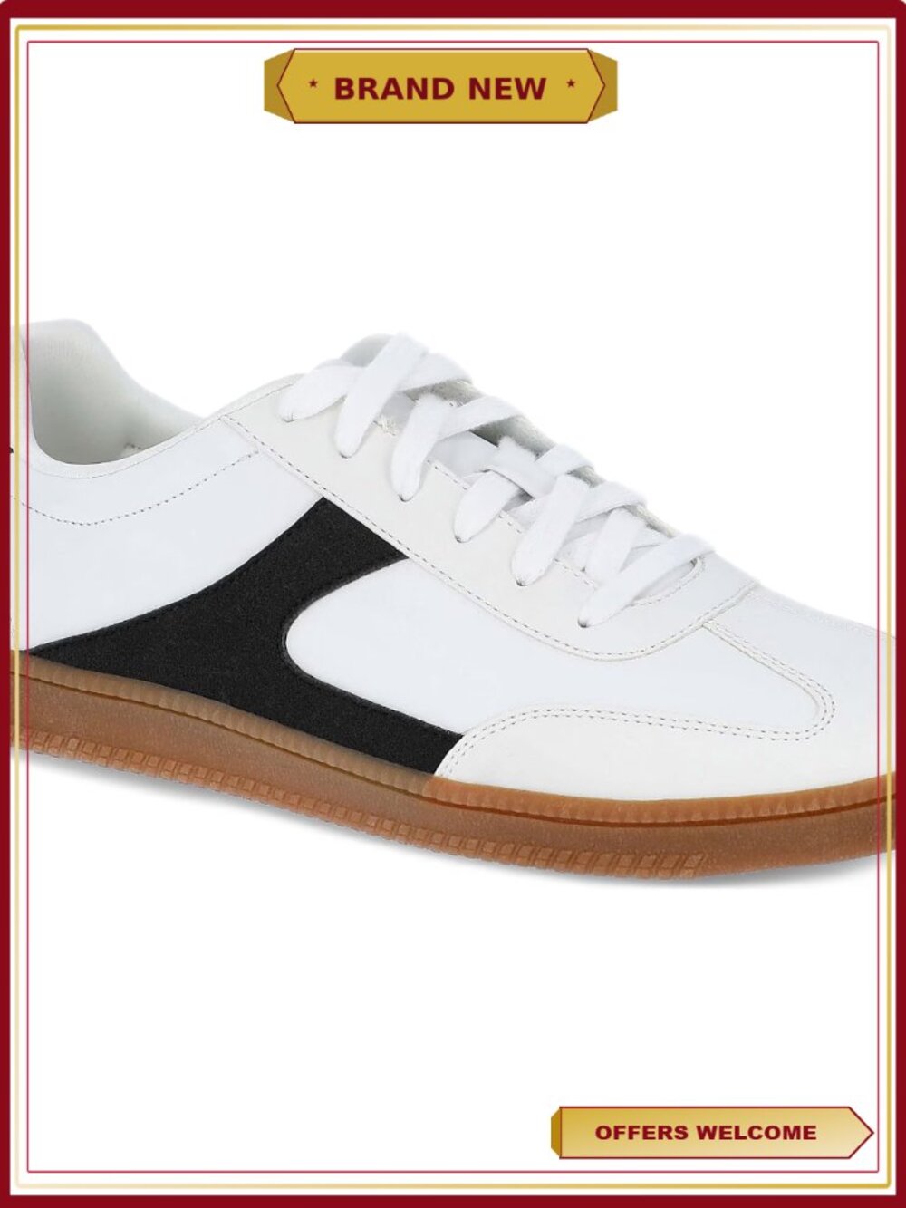Lace Up Sport Sneakers with Memory Foam Footbed, Wide Width Available